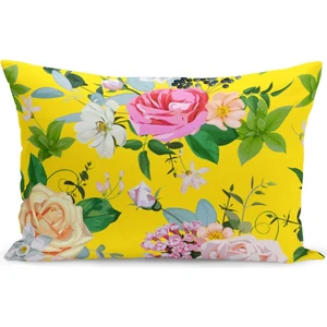 Çift Taraflı Dijital Baskı Kırlent Kılıfı Çiçek Bahçesi