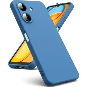 M.tk moveteck Xiaomi Redmi 13C Kılıf Kamera Korumalı Mat Hisli Içi Kadife Süet Yumuşak Lansman Silikon Renkli