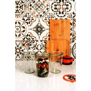 850 ml Mold Uzun Kavanoz Set (3 Adet) 743