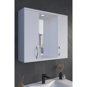 Akt Home Banyo Dolabı 80CM %100MDF Aynalı-Led Spotlu