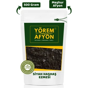 Yörem Afyon Meşhur Afyonkarahisar Coğrafi Tescilli Kavrularak Öğütülmüş Siyah Haşhaş Ezmesi | 500gr.