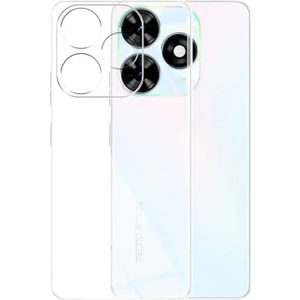Tecno Spark 10 Kılıf Şeffaf Kamera Korumalı Esnek Yumuşak Silikon