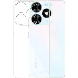 Tecno Spark 10 Pro Kılıf Şeffaf Kamera Korumalı Esnek Yumuşak Silikon
