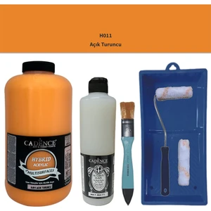 Mobilya Boyası-Cadence Multisurface H-011 Açık Turuncu 2000ML Ultimate Vernik Mat 500ML Satenruloset