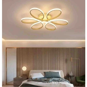 St Aydınlatma Luxor Oturma Odası,Salon,Yatak Odası İçin Eskitme Gövde Rengi Beyaz Led Işık Plafonyer 60 cm Avize