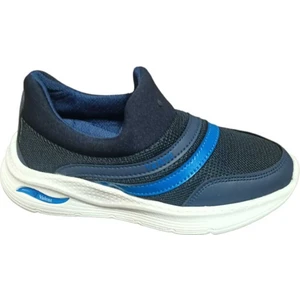 Bağcıksız Aqua Ultra Hafif Ortopedik Unisex Spor Ayakkabı Lacivert