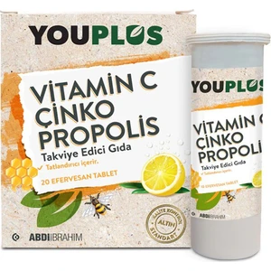 Vitamin C, Çinko & Propolis 20 Efervesan Tablet