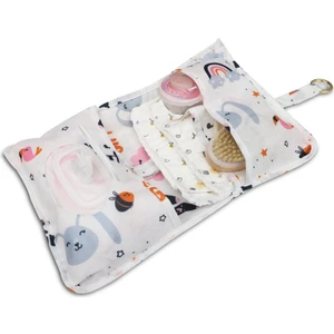 Mor Bebe Bebek Alt Açma Bakım Çantası Çok Gözlü Islak Mendil Bez Düzenleme Organizeri