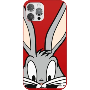 iPhone 12 Pro Bugs Bunny Smile Tasarımlı Kırmızı Renkli Silikon Telefon Kılıfı