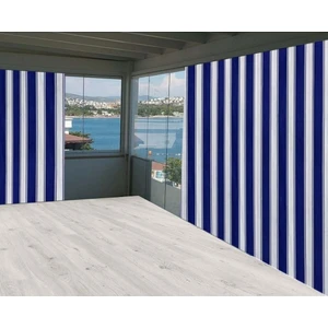 Çizgili Balkon Perdesi+Branda+Güneşlik En x Boy