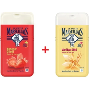 Le Petit Marseillais Akdeniz Çileği 250 Ml+ Vanilya Sütü 250 ml Duş Jeli