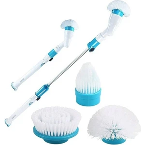 Turbo Scrub Elektrikli Temizleme Fırçası Seti - Beyaz (Yurt Dışından)