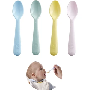 Kalas 4'lü Çocuk Mama Kaşığı Seti 16 cm Yeniden Kullanılabilir Darbeye Dayanıklı