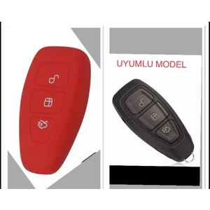 Şenyıldız Aksesuar Ford Fiesta Kuga Focus C-Max Silikon Anahtar Kılıf Anahtarsız Çaliştırma