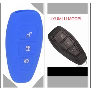 Şenyıldız Aksesuar Ford Fiesta Kuga Focus C-Max Silikon Anahtar Kılıf Anahtarsız Çaliştırma