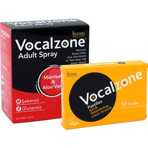 Ballı Limonlu Pastil 12'li + Vocalzone Adult (Yetişkin) Sprey 20ML
