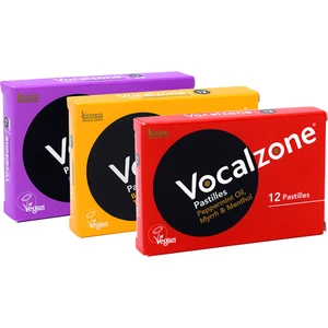 Klasik Pastil 12'li + Vocalzone Ballı Limonlu Pastil 12'li + Vocalzone Frenk  Üzümlü (Şekersiz) Pastil 12'li