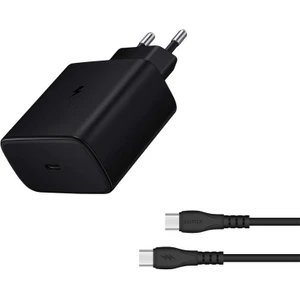 45W Usb-C Süper Hızlı Şarj Aleti Seti Type-C Siyah S-50