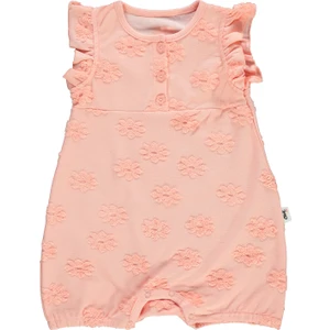 Civil Baby Kız Bebek Tulum 6-18 Ay Pudra