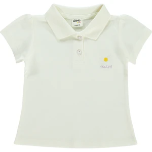 Civil Baby Kız Bebek Tişört 6-18 Ay Ekru