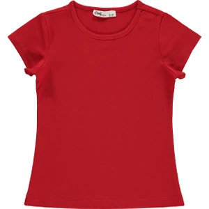 Civil Girls Basic 2-5 Yaş Tişört - Kırmızı