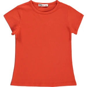 Civil Girls Basic 2-5 Yaş Tişört - Turuncu