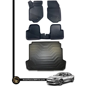 Renault Fluence 3D Havuzlu Paspas + Bagaj Havuzu Zeus Set