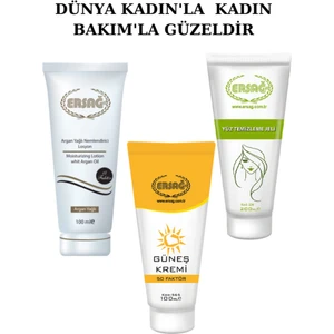 Güneş Kremi.yüz Temizleme Jeli. Argan Yağlı Nemlendirici.