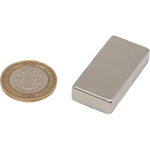 Çap: 40X20X10 mm Köşeli Neodyum Mıknatıs Magnet- Çok Güçlü Neodyum Mıknatıs
