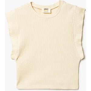 Atlet Kolsuz Yuvarlak Yaka Ribanalı