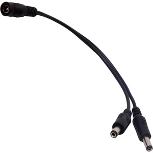Powermaster Power F To 2 x M Kablo Elektirik Kablosu Kamera Power Kablo 5.5 2.5 Uçlu Adaptör Çoklayıcı Çoğaltıcı