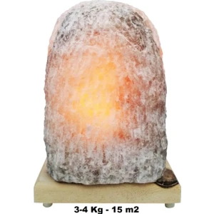 Evci Tuz  Doğal Kaya Tuzu Lambası / Tuz Lamba / 3-4 kg Arası / 1 kg Çekilmiş Kaya Tuzu Hediyeli