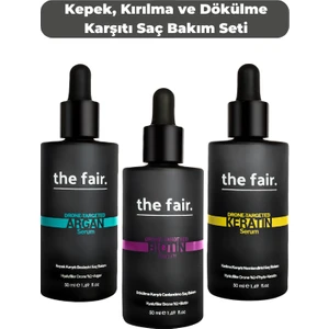 The Fair the fair. Dökülme, Kırılma Ve Önleyici Vegan Saç Serumu Seti 150 ml