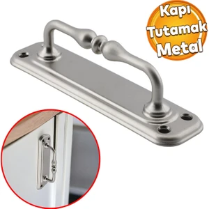 Saclı El Tutamagı Çekme Kolu Kapı Tutma Kulbu 18,5 cm Krom Metal Kulp Kapı Tutamağı