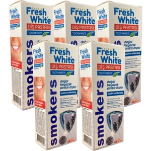 Fresh White White Diş Pastası Smokers 90G (5 Adet)