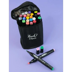 Touch Marker 24'lü Çift Uçlu Marker Kalem Seti Çantalı