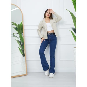 Banada Moda Kadın Sıvama Kumaş Spor Ceket