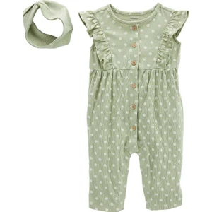 Kız Bebek Tulumlu Set