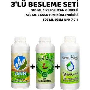 Yeşil Vadi 3'lü Organik Gübre Besleme Seti