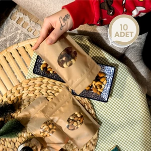 Kağıt Görünümlü Kilitli Saklama Poşeti Midi Boy 11 x 17 cm / 10 Adet 200 ml