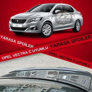 Peugeot 301 Bagaj Üstü Yarasa Spoiler Piano Black