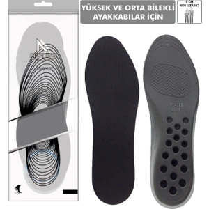 Active Team BU02 - 2 cm Boy Uzatıcı | Gizli Topuk Yükseltici, Yastıklamalı Boy Uzatma İç Tabanlık