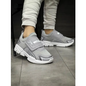 Mackrock Sports Çocuk Ortopedik Cırtlı Esnek Hafif Nefes Alabilen Unisex File Çocuk Sneaker Spor Ayakkabı