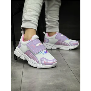 Mackrock Sports Çocuk Ortopedik Cırtlı Esnek Hafif Nefes Alabilen Unisex File Çocuk Sneaker Spor Ayakkabı