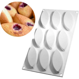 Mekik Silikon Kek Kalıbı 9lu