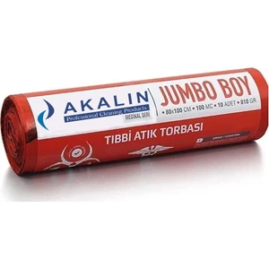 Akalın Professional Cleaning Products Akalın Jumbo Boy Tıbbi Atık Çöp Poşeti 80 x 110 cm 10 Adet