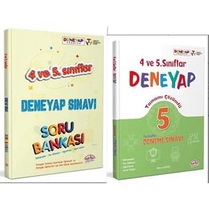 Editör Yayınları 4 ve 5. Sınıflar İçin Deneyap Soru Bankası - Deneme Sınavı