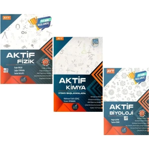Aktif Öğrenme Yayınları AYT Fizik Kimya ve Biyoloji 0'dan Başlayanlara Seti 3 Kitap