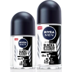 Men Erkek Roll-On Deodorant Black & White 50 ml ve Mini Roll-On Black & White 25 ml