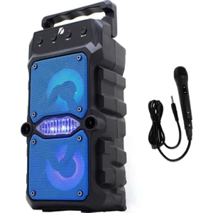 Polygold GTS-1571 Rgb Işıklı Mikrofonlu Outdoor Parti Hoparlörü Bluetooth Hoparlör 3x2'' Kablosuz Speaker
